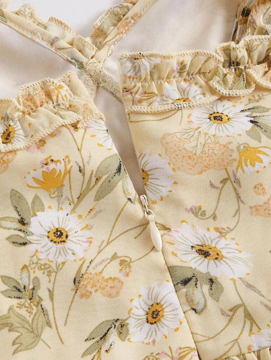 Abbie Floral Maxi Dress - Yellow