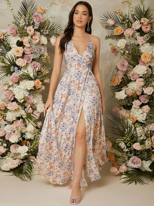 Botanique Split Thigh Maxi Dress