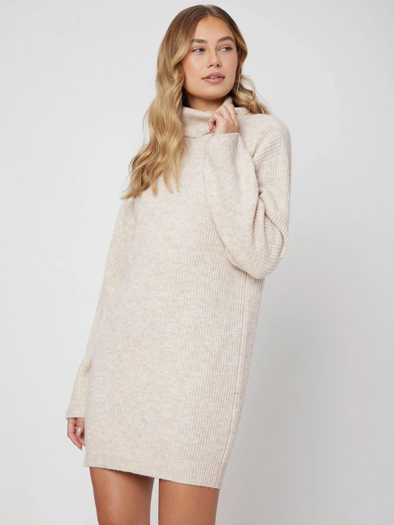 Victoria Turtleneck Sweater Dress