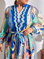 Clo Lantern Sleeve Maxi Dress