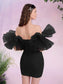 Lolita Off Shoulder Exaggerated Ruffle Mini Dress