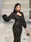 Dhalia Mesh Top & Sequin Midi Dress