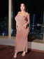 Nora Backless Maxi Dress - Champagne