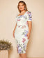 Iris Puff Sleeve Midi Dress - Floral