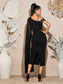 Elizabeth Pearls Beaded Midi Dress - Black