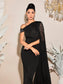 Elizabeth Pearls Beaded Midi Dress - Black