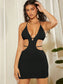 Sumi Tie Backless Mini Dress