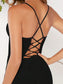 Maxine Mermaid Midi Dress - Black