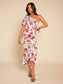 Audrey One Shoulder Midi Dress - Floral