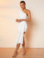Chesire One Shoulder Dress - White