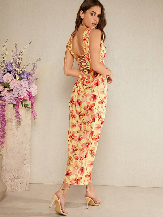Myra Floral Midi Dress