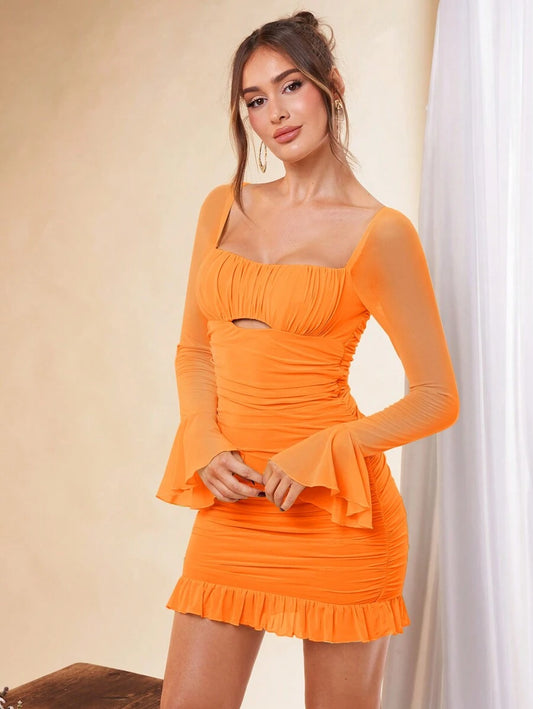 Ayden Mini Dress - Orange
