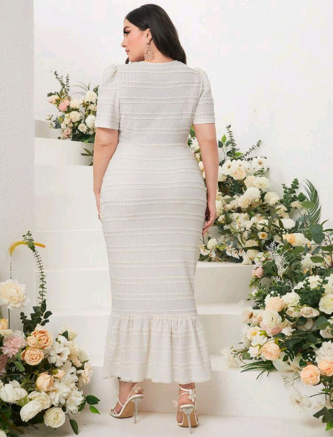 Fanny Surplice Neck Maxi Dress