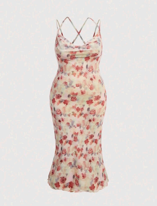 Emma Floral Midi Dress