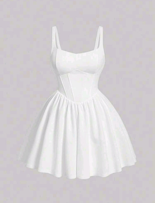 Alina Mini Dress - White