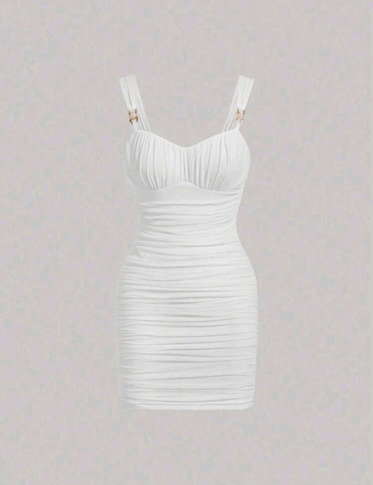 Kimy Bustier Mini Dress - White