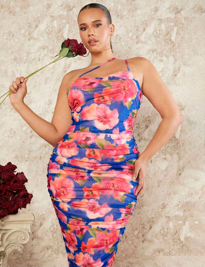 PALOMA FLORAL MIDI DRESS