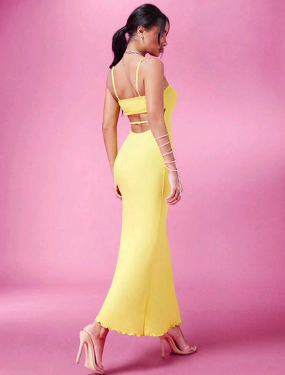 Sharon Maxi Dress - Yellow