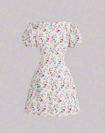 Jorja Mini Floral Puff Sleeve Dress