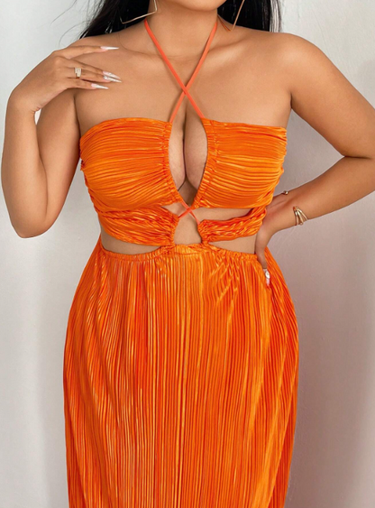 SELMA MAXI DRESS - ORANGE