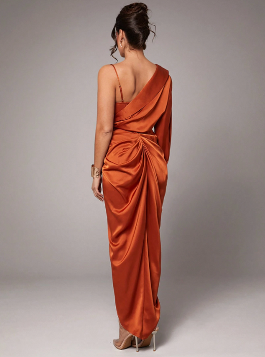 ELVIA OPEN SHOULDER MAXI DRESS