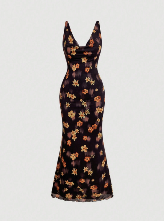 ZOE FLORAL MIDI DRESS