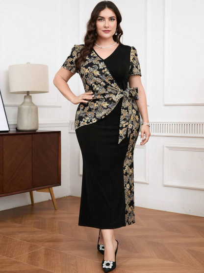 FELICIA WRAP MIDI DRESS