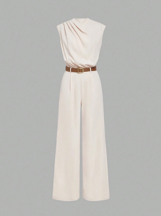 ELLA POCKET JUMPSUIT WITH BELT
