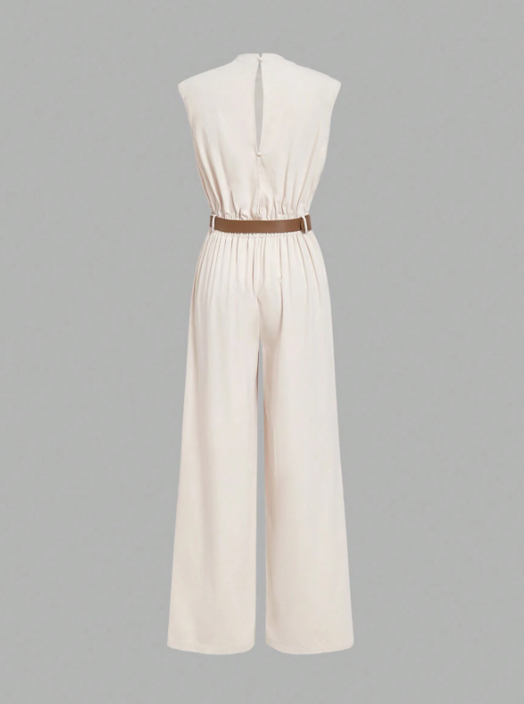 ELLA POCKET JUMPSUIT WITH BELT