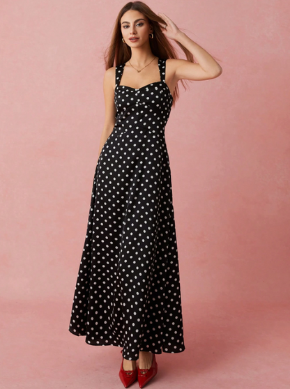 GALE POLKA DOT MAXI DRESS