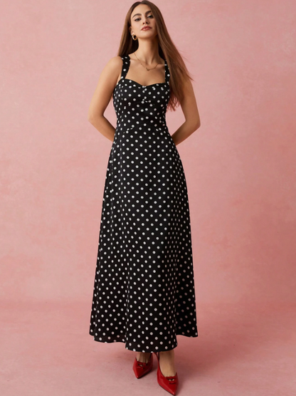 GALE POLKA DOT MAXI DRESS