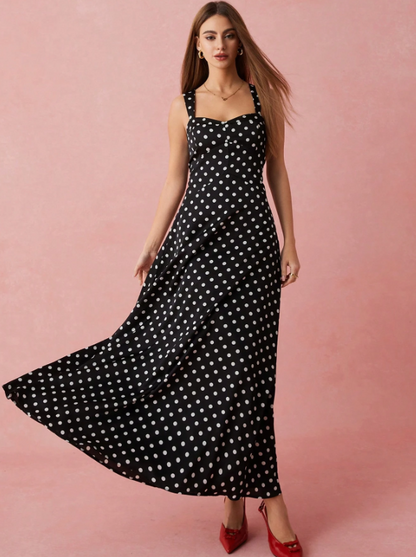 GALE POLKA DOT MAXI DRESS
