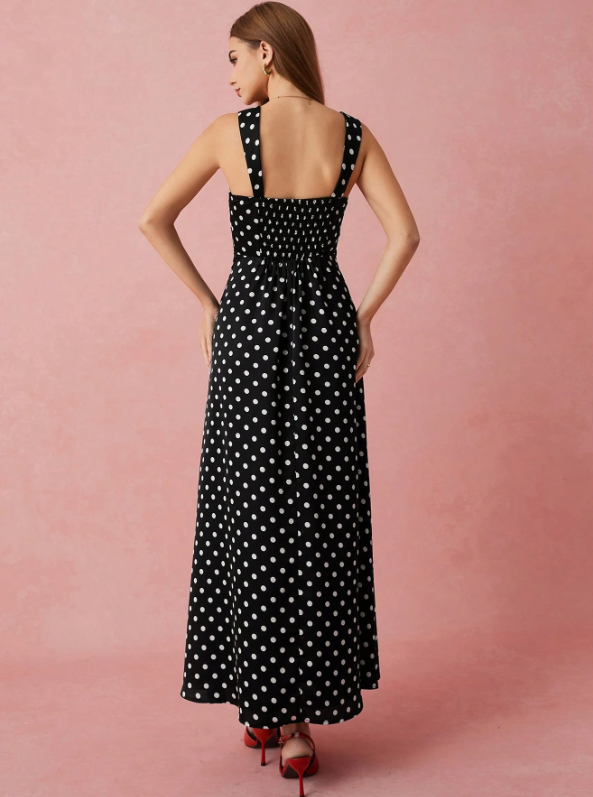 GALE POLKA DOT MAXI DRESS