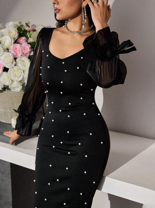 STEF PEARL MIDI DRESS