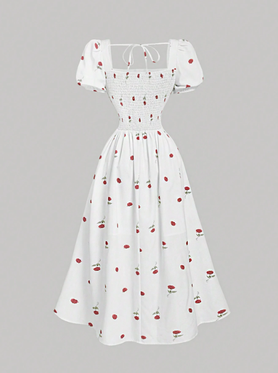 LOUISE ROMANTIC MIDI DRESS