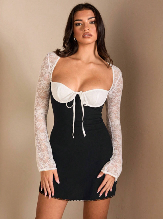 ALIRA LACE MIDI DRESS