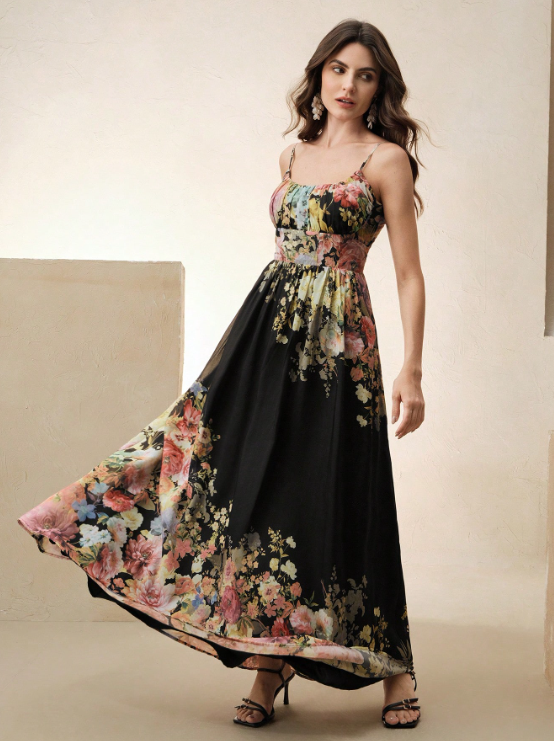 FANNIE FLORAL MAXI DRESS