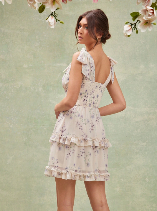 SARA FLORAL MINI DRESS