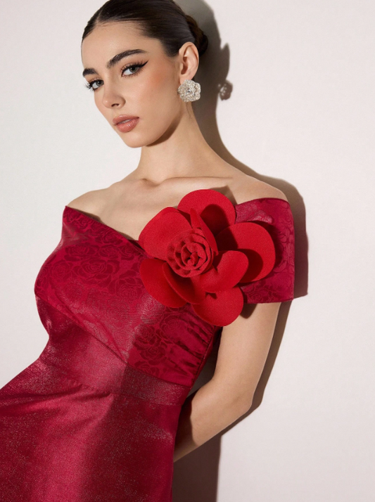 KELDA FLOWER MIDI DRESS