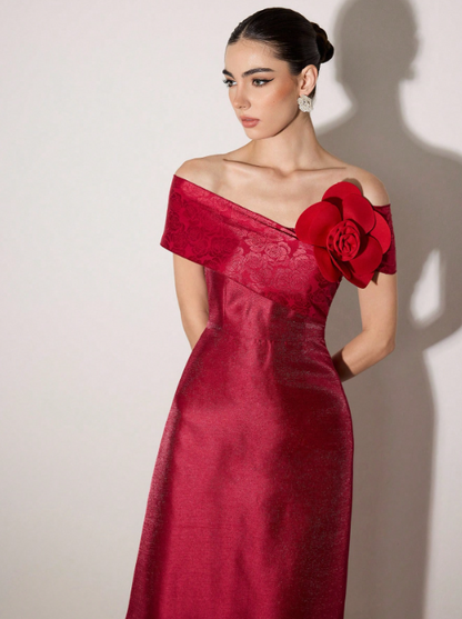 KELDA FLOWER MIDI DRESS