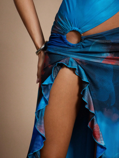 ELIRAH O-RINGS MAXI DRESS