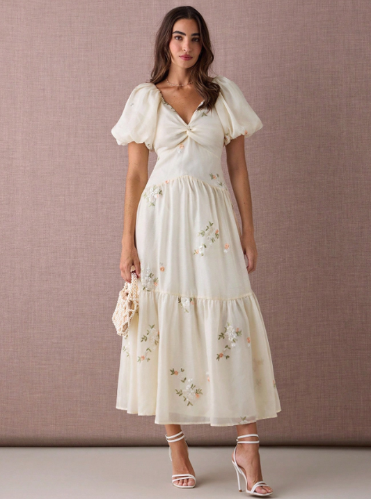 AMANDA ROMANTIC FLORAL DRESS