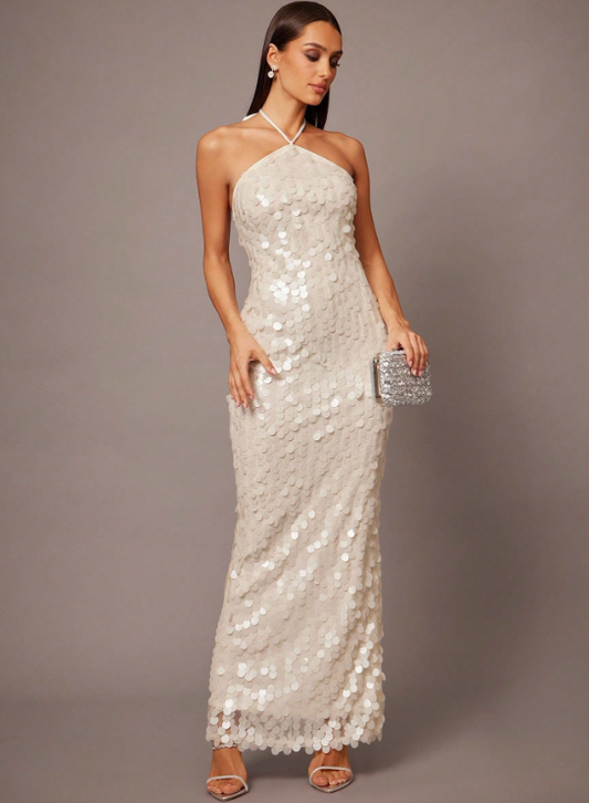 NADIJA SEQUIN MAXI DRESS