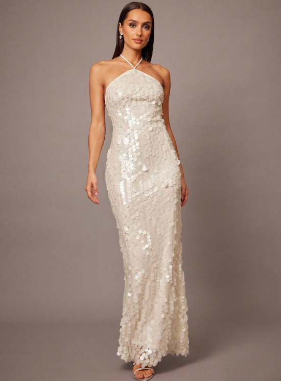 NADIJA SEQUIN MAXI DRESS