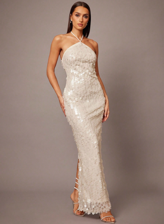 NADIJA SEQUIN MAXI DRESS