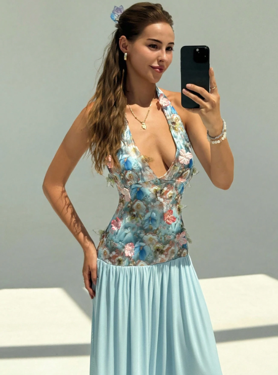 KIM FLORAL MAXI DRESS