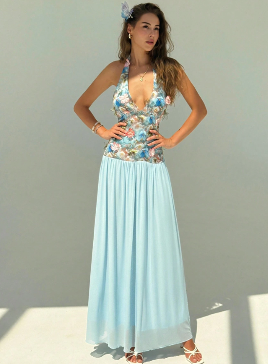 KIM FLORAL MAXI DRESS