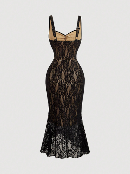 Avana Lace Midi Dress