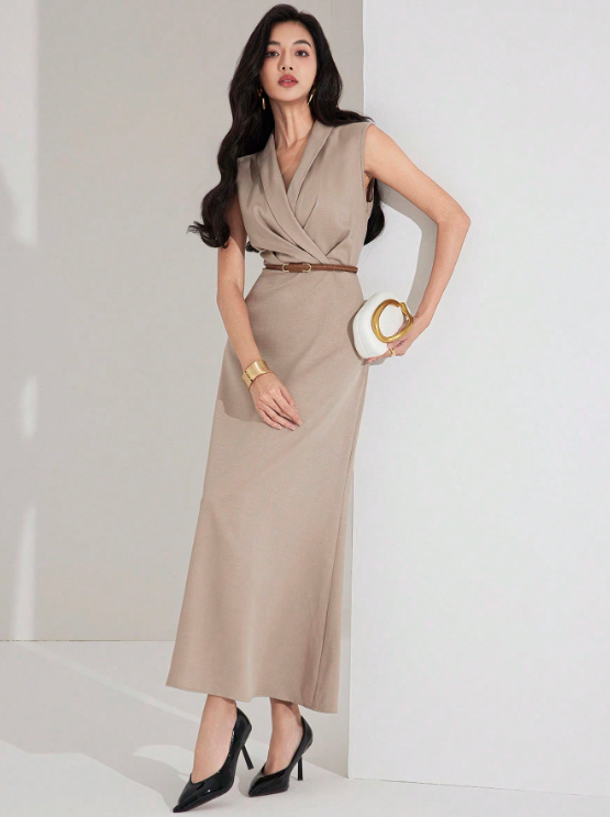 JUDY MIDI DRESS WITH BELT
