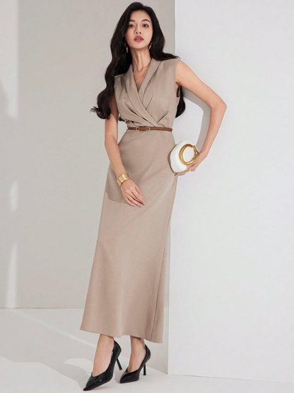 JUDY MIDI DRESS WITH BELT